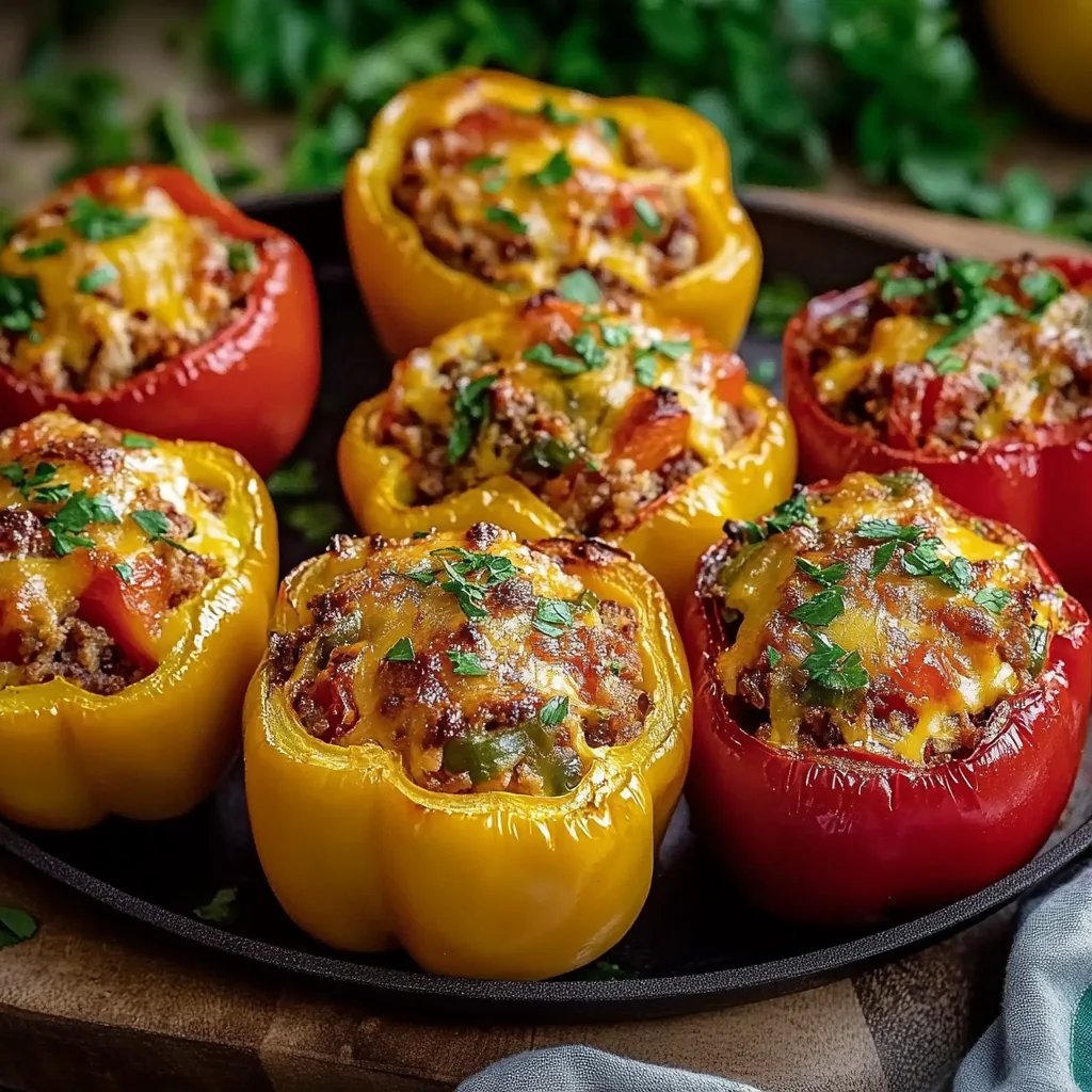 EINFACHE GEFÜLLTE PAPRIKA