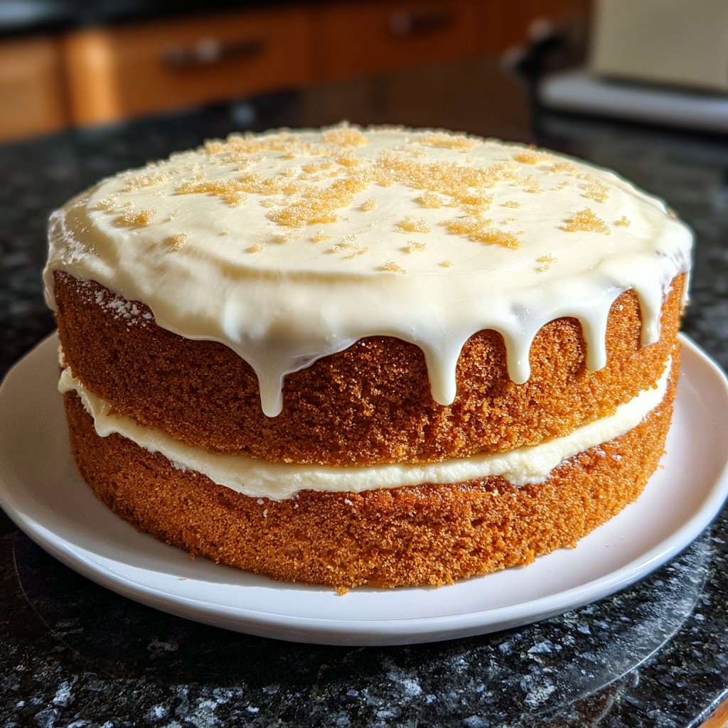 Geburtstagskuchen mit Vanillecreme