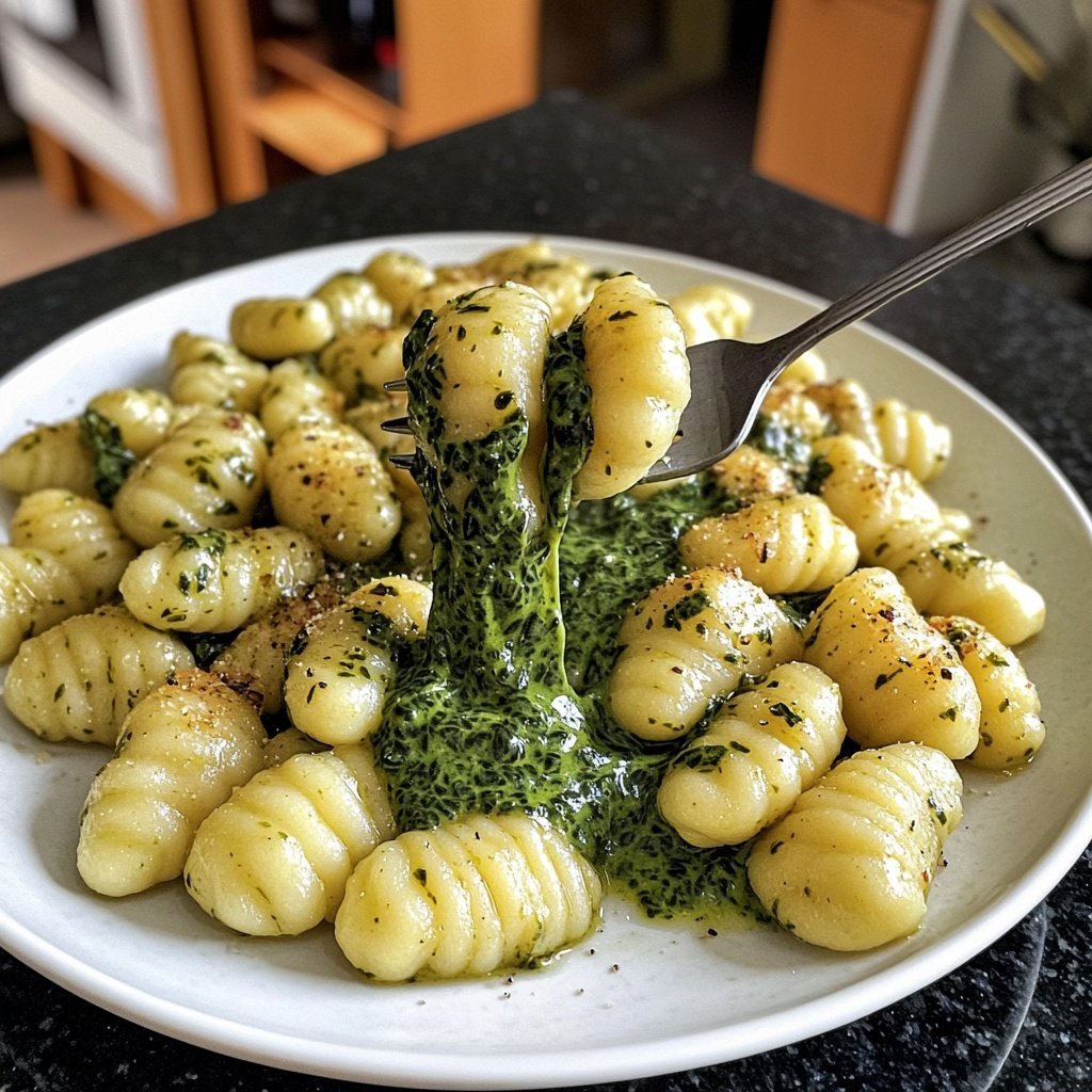 Gnocchi mit Spinat-Sahne-Sauce