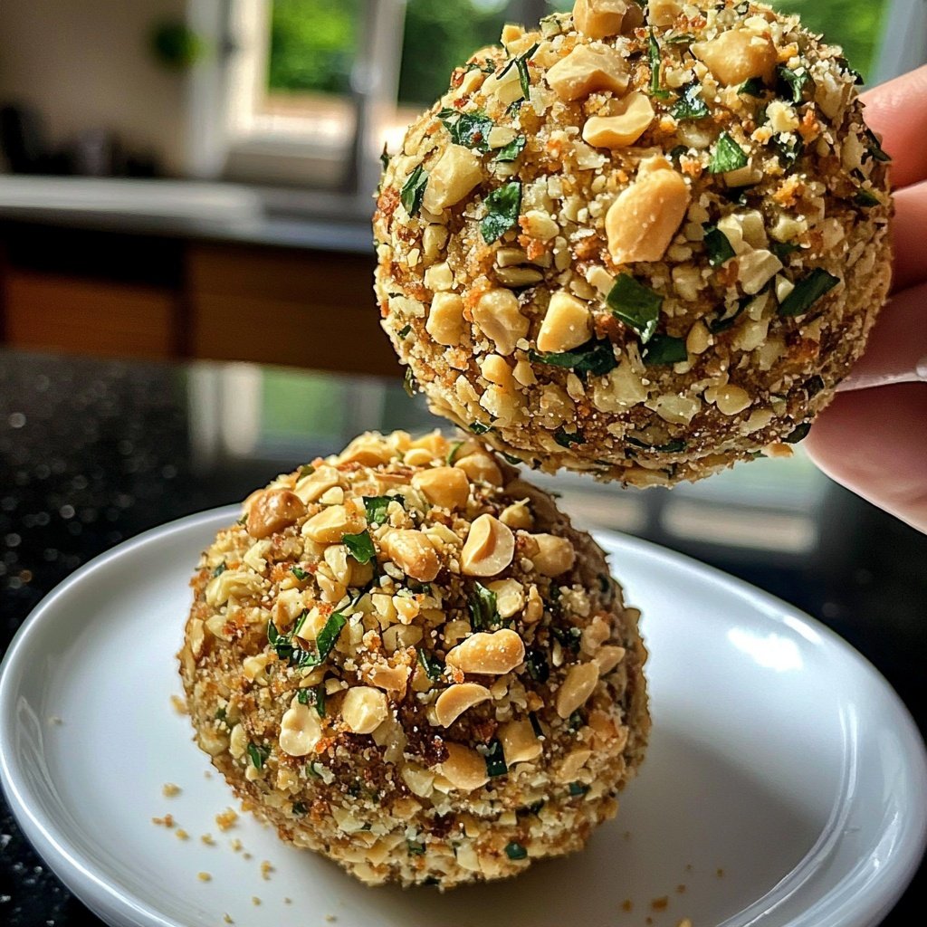 Protein Bällchen mit Cashewkernen