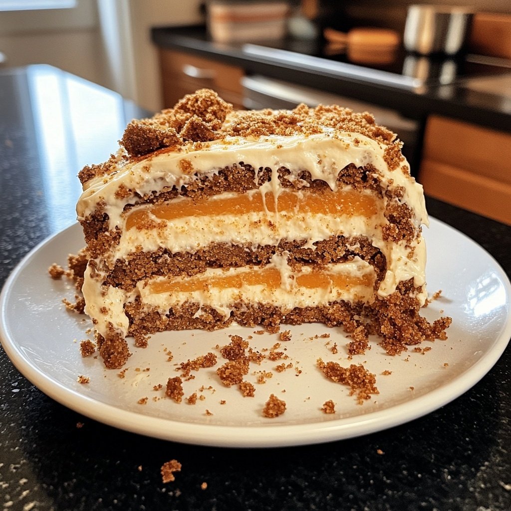 Spekulatius-Weihnachtstorte mit Orangencreme