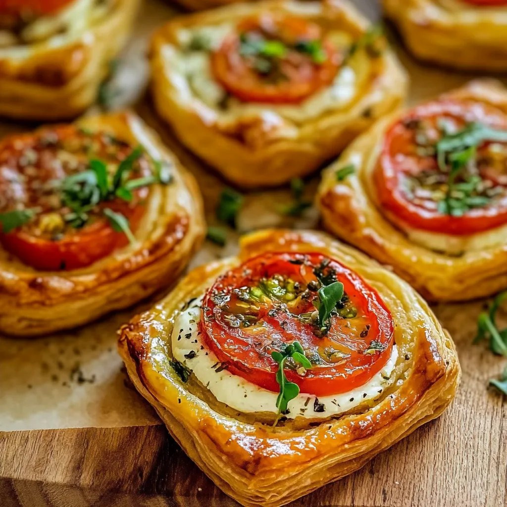 Tomaten-Tartlets aus Blätterteig