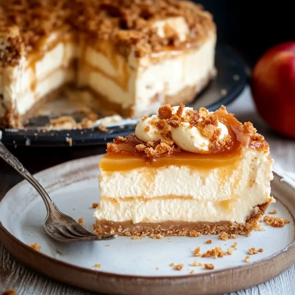 Apple Crisp Cheesecake
