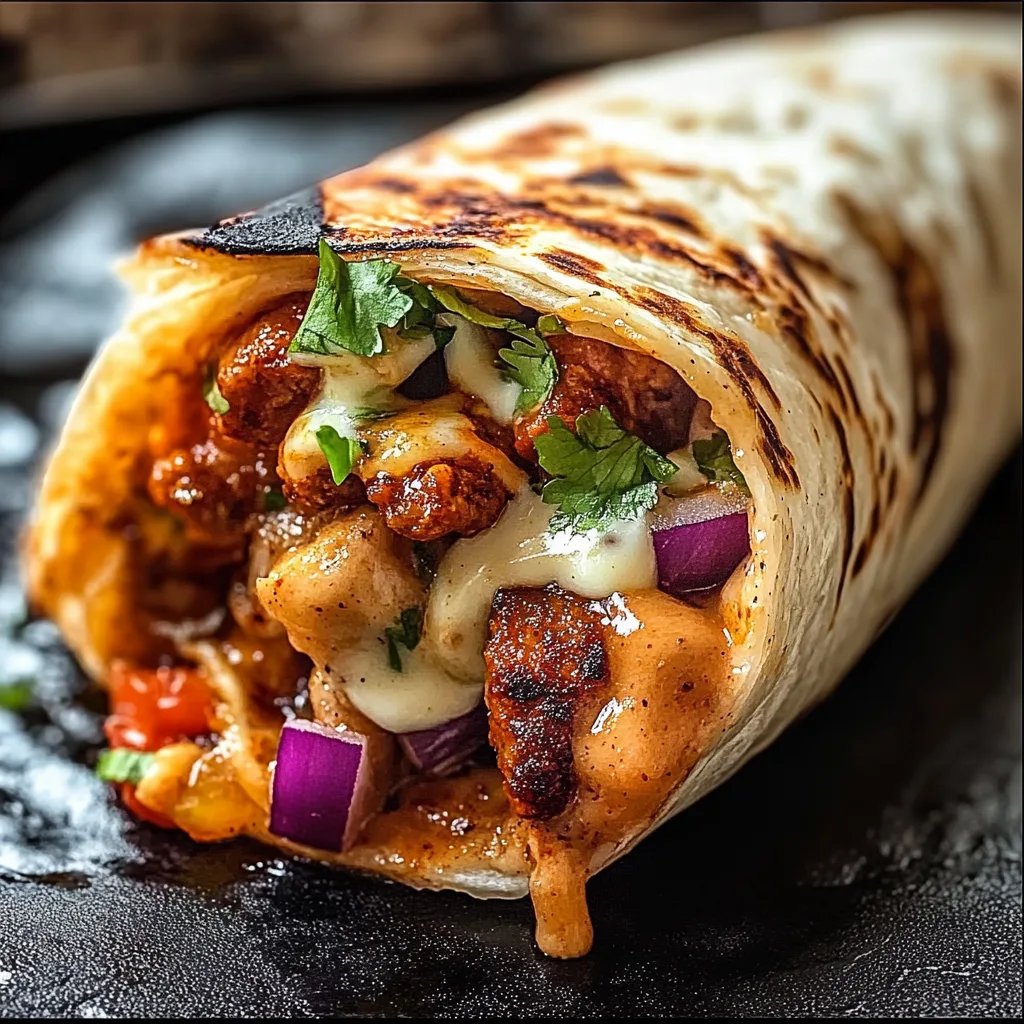 Gegrillter Käse-Burrito