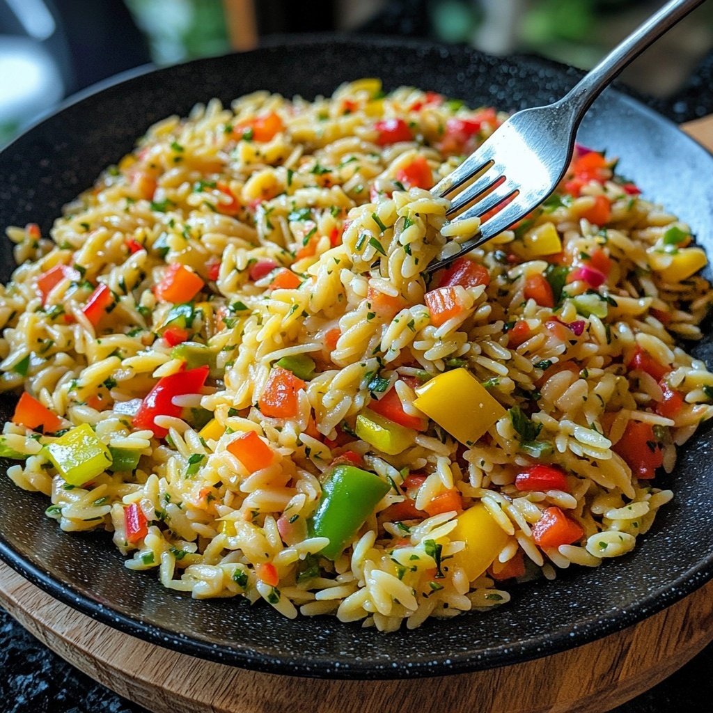 Italienischer Orzo Nudelsalat