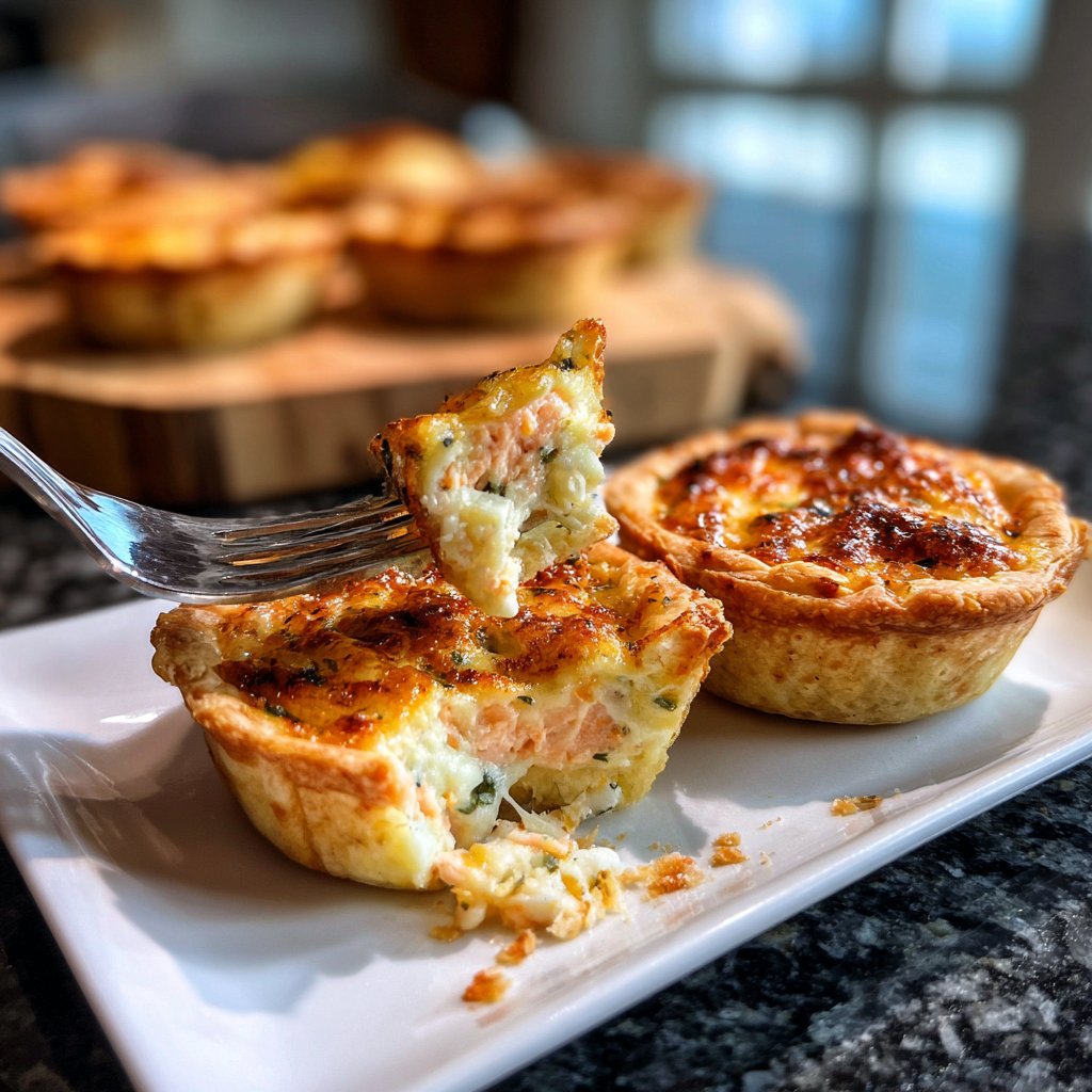 Mini-Quiches mit Lachs