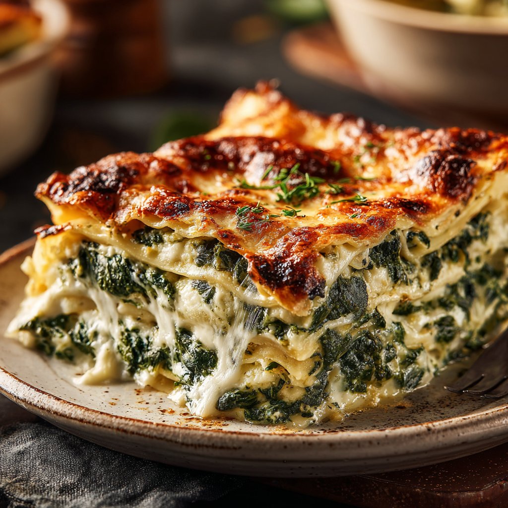 Lasagne mit Spinat und Ricotta