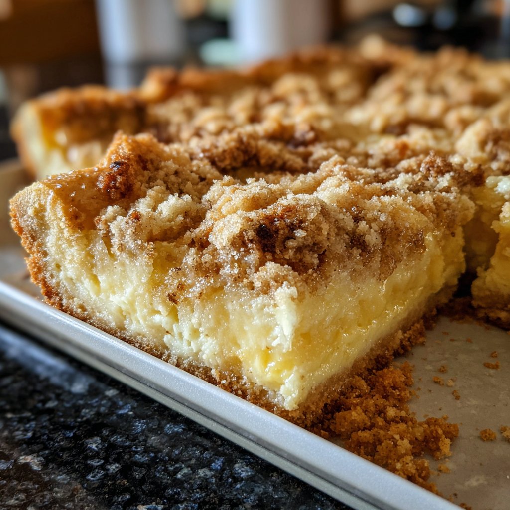 Streuselkuchen Mit Pudding Vom Blech